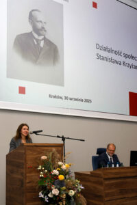 Dr Barbara Berska, podczas wystąpienia.Fot. Wojciech Staszkiewicz