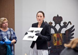 Pokaz materiałów archiwalnych dotyczących Twierdzy Kraków w Archiwum Narodowym Krakowie.Fot. Anna Seweryn